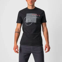 Castelli Maurizio Men's T-Shirt - Black/Dark Grey/Red -Castelli Store CS220800101 1