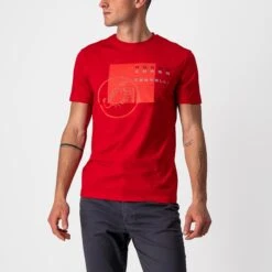 Castelli Maurizio Men's T-Shirt - Black/Dark Grey/Red -Castelli Store CS220800231 1