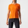Castelli Tech 2 Women's Technical T-Shirt - Orange Rust -Castelli Store CS220823181 1