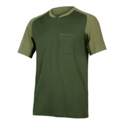 Endura GV500 Foyle Men's Causal T-Shirt - Olive Green -Castelli Store E5084GOOLIGRN