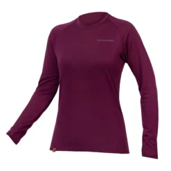 Endura BaaBaa Blend Women's Long Sleeve Baselayer - Aubergine