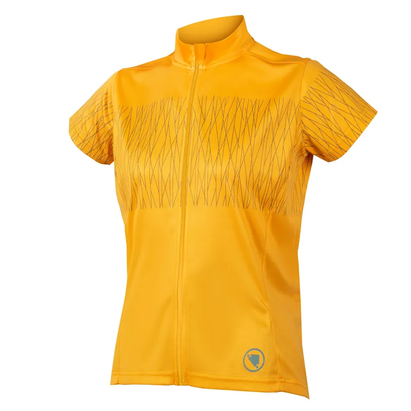 Endura Hummvee Ray Women's Short Sleeve Jersey - Saffron 5 Endura Hummvee Ray Women's Short Sleeve Jersey - Saffron - Image 3