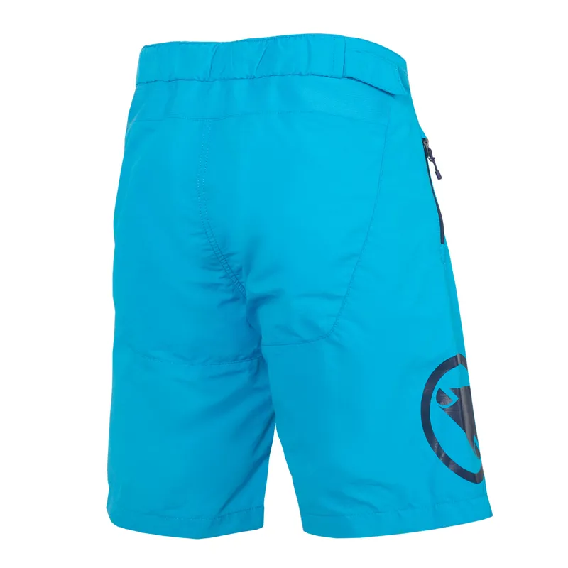Endura MT500JR Kid's Baggy Shorts With Liner - Electric Blue 4 Endura MT500JR Kid's Baggy Shorts With Liner - Electric Blue - Image 2