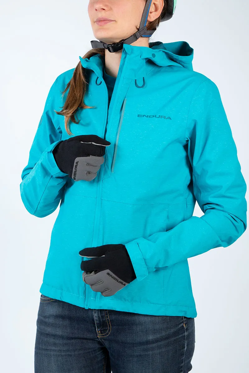 Endura Hummvee Waterproof Women's Hooded Jacket - Pacific Blue 11 Endura Hummvee Waterproof Women's Hooded Jacket - Pacific Blue - Image 9