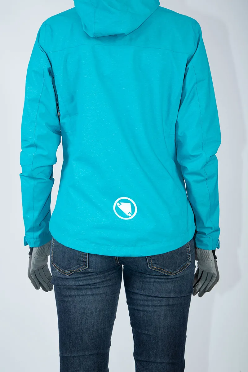 Endura Hummvee Waterproof Women's Hooded Jacket - Pacific Blue 12 Endura Hummvee Waterproof Women's Hooded Jacket - Pacific Blue - Image 10