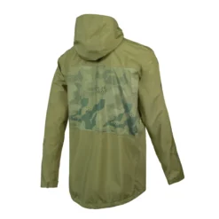 Endura SingleTrack II Waterproof Men's Jacket - Olive Green -Castelli Store E9176GO back lg