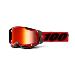 100 Racecraft 2 MTB Goggles - Yellow/Red Mirror Lens -Castelli Store HP 50121 251 03