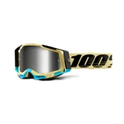 100 Racecraft 2 MTB Goggles - Yellow/Red Mirror Lens