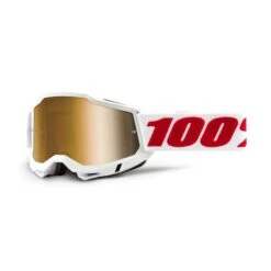 100 Percent Accuri 2 MTB Goggles - Red/Red/Blue Mirror Lens -Castelli Store HP 50221 253 10 2