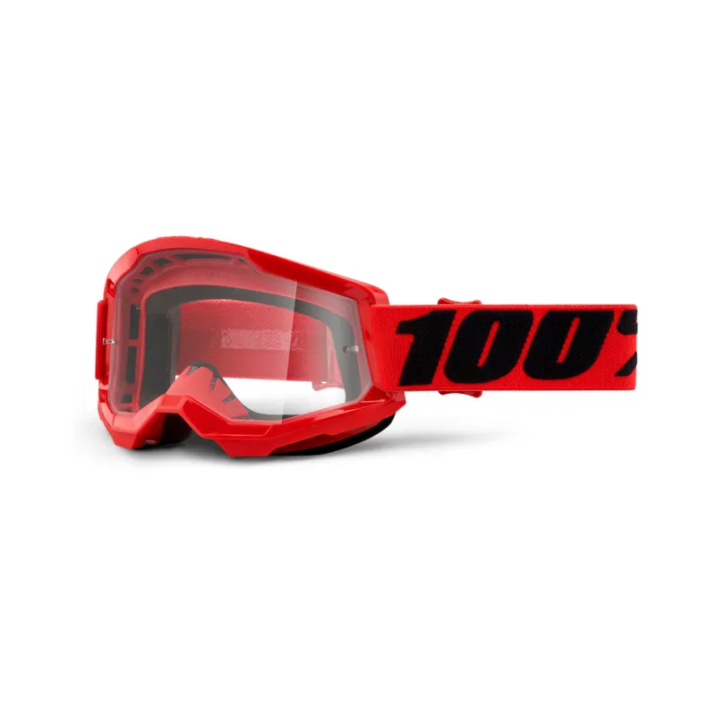 100 Percent Strata 2 MTB Goggles - Red/Clear Lens 5 100 Percent Strata 2 MTB Goggles - Red/Clear Lens - Image 3