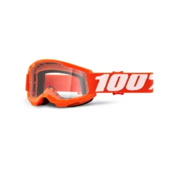 100 Percent Strata 2 Youth Goggles - Orange/Clear Lens -Castelli Store HP 50521 101 05