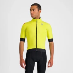 Sportful Fiandre Pro Short Sleeve Men's Windproof Jacket - Red Rumba
