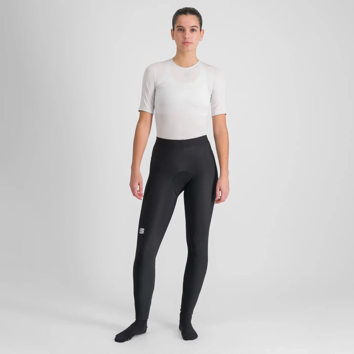 Sportful Classic Women's Tights - Black/Pompelmo 3 Sportful Classic Women's Tights - Black/Pompelmo