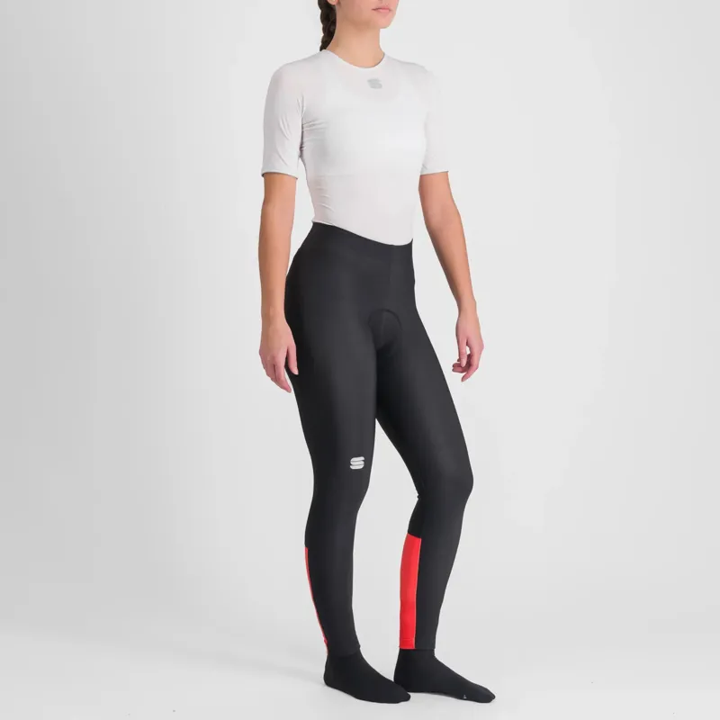 Sportful Classic Women's Tights - Black/Pompelmo 7 Sportful Classic Women's Tights - Black/Pompelmo - Image 5
