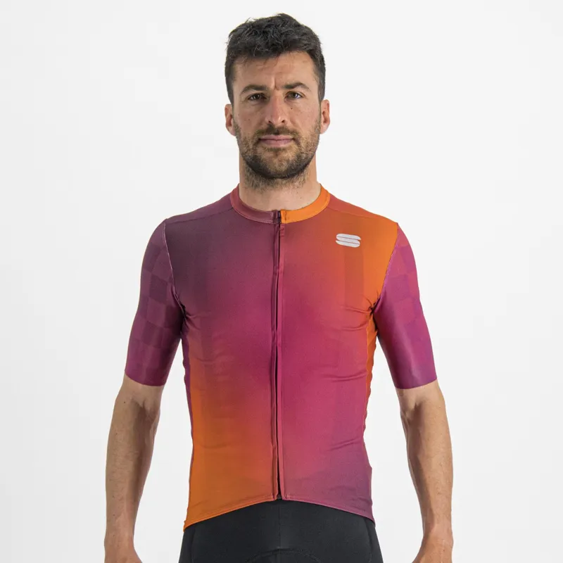 Sportful Rocket Men's Short Sleeve Jersey - Cyclamen/Carrot/Prune 3 Sportful Rocket Men's Short Sleeve Jersey - Cyclamen/Carrot/Prune