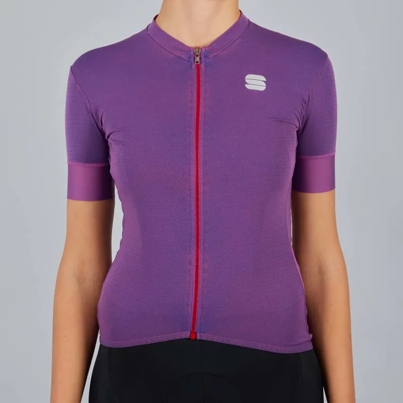Sportful Monocrom Womens Short Sleeve Jersey - Victorian Purple 3 Sportful Monocrom Womens Short Sleeve Jersey - Victorian Purple