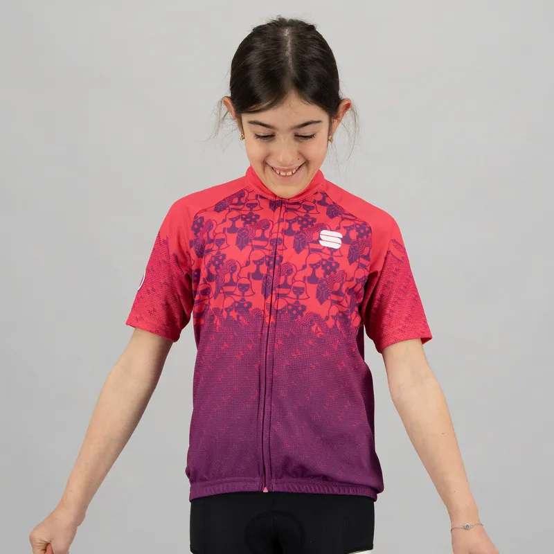 Sportful Super Girl Kids Short Sleeve Jersey - Bubble Gum 4 Sportful Super Girl Kids Short Sleeve Jersey - Bubble Gum - Image 2