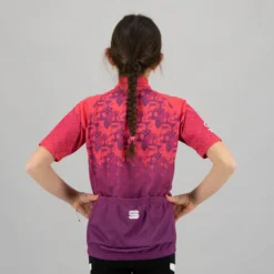 Sportful Super Girl Kids Short Sleeve Jersey - Bubble Gum
