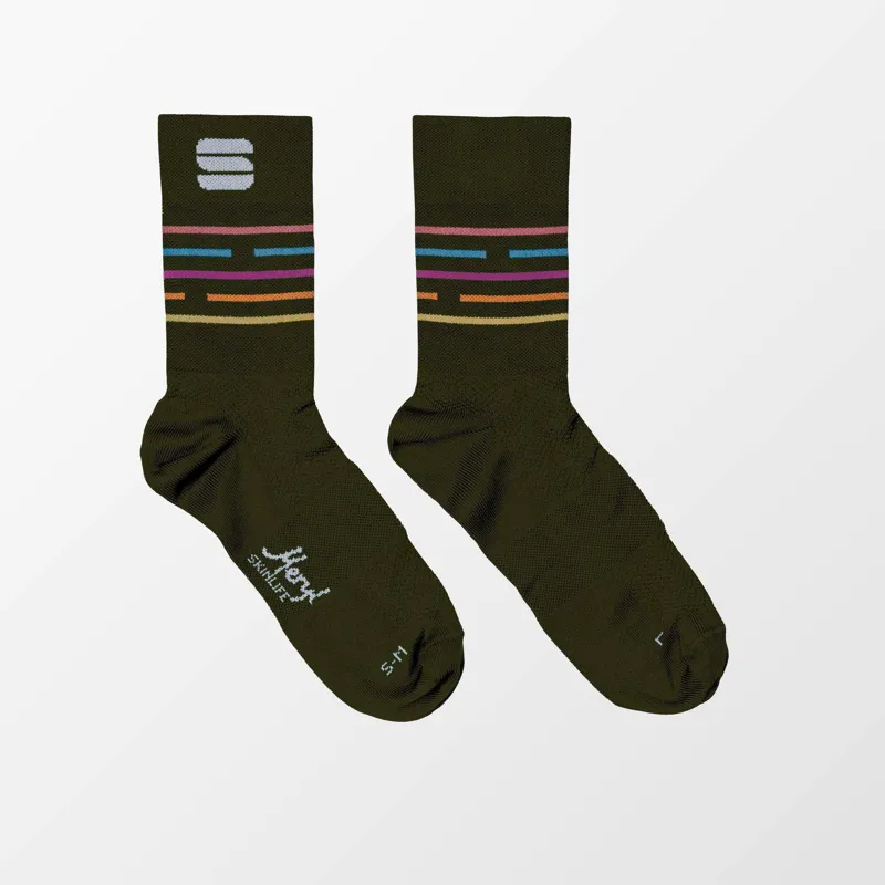 Sportful Vélodrome Women's Socks - Beetle/Multicolour 4 Sportful Vélodrome Women's Socks - Beetle/Multicolour - Image 2