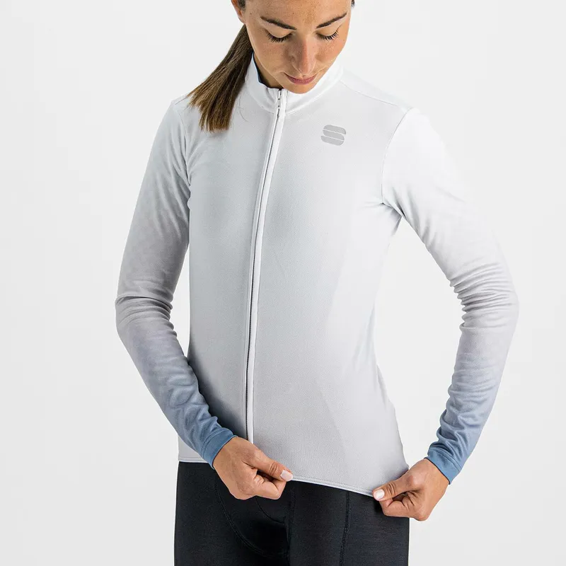 Sportful Rocket Thermal Women's Long Sleeve Jersey - White 6 Sportful Rocket Thermal Women's Long Sleeve Jersey - White - Image 4