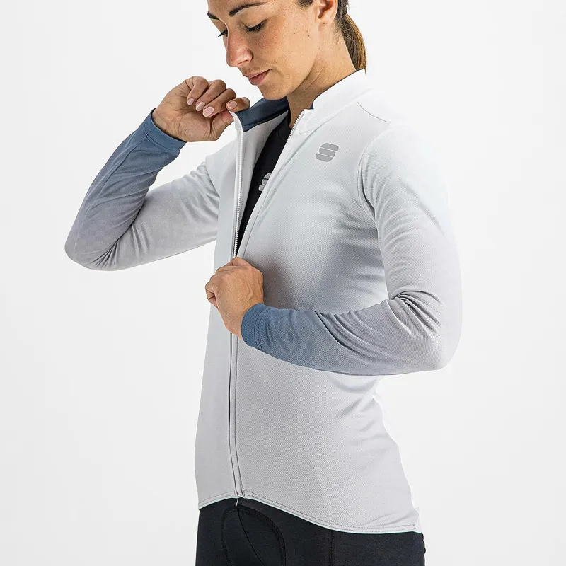 Sportful Rocket Thermal Women's Long Sleeve Jersey - White 7 Sportful Rocket Thermal Women's Long Sleeve Jersey - White - Image 5