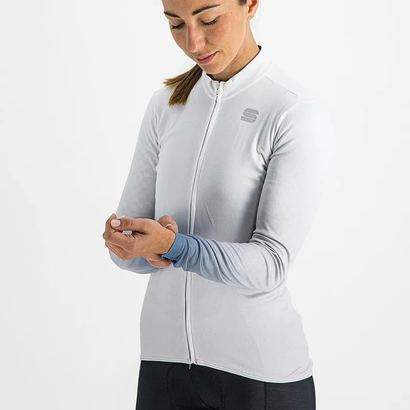 Sportful Rocket Thermal Women's Long Sleeve Jersey - White 11 Sportful Rocket Thermal Women's Long Sleeve Jersey - White - Image 9