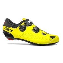 Sidi Genius 10 Road Shoes - Grey/Black -Castelli Store SIGENIUS10FLUOANTYEL