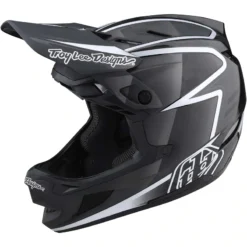 Troy Lee Designs D4 Carbon MIPS Full Face Helmet - Lines Black/Grey -Castelli Store TLD13932402 2