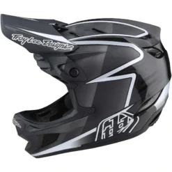 Troy Lee Designs D4 Carbon MIPS Full Face Helmet - Lines Black/Grey -Castelli Store TLD13932402