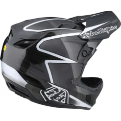 Troy Lee Designs D4 Carbon MIPS Full Face Helmet - Lines Black/Grey -Castelli Store TLD13932402 5