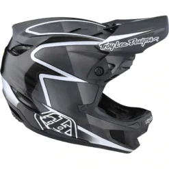 Troy Lee Designs D4 Carbon MIPS Full Face Helmet - Lines Black/Grey -Castelli Store TLD13932402 6