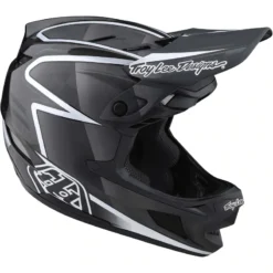 Troy Lee Designs D4 Carbon MIPS Full Face Helmet - Lines Black/Grey -Castelli Store TLD13932402 7