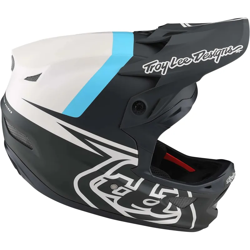 Troy Lee Designs D3 Fiberlite MIPS Full Face Helmet - Slant Green 3 Troy Lee Designs D3 Fiberlite MIPS Full Face Helmet - Slant Green