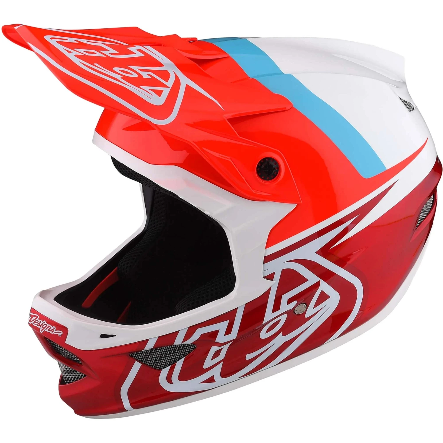 Troy Lee Designs D3 Fiberlite MIPS Full Face Helmet - Slant Green 5 Troy Lee Designs D3 Fiberlite MIPS Full Face Helmet - Slant Green - Image 3