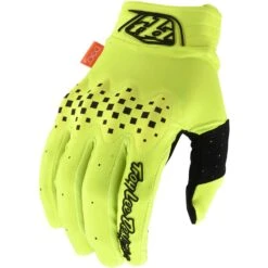 Troy Lee Designs Gambit Long Finger Gloves - Charcoal -Castelli Store TLD415FloYellow 1