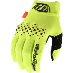 Troy Lee Designs Gambit Long Finger Gloves - Black -Castelli Store TLD415FloYellow
