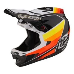 Troy Lee Designs D4 Carbon MIPS Full Face Helmet - Saber Red -Castelli Store TLD B23D1 D4CF REVERB BLKWHT 07