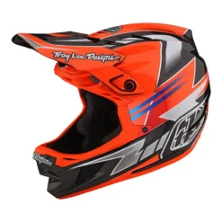 Troy Lee Designs D4 Carbon MIPS Full Face Helmet - Saber Red -Castelli Store TLD B23D1 D4CF SABER RED 07
