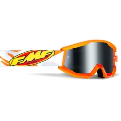 FMF PowerCore Assault Goggles - Camo Green Frame/Mirror Silver Lens