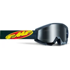 FMF PowerCore Core Youth Goggles - Black Frame/Mirror Silver Lens