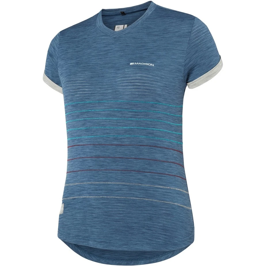 Madison Leia Womens Short Sleeve Jersey - Grey/Violet 3 Madison Leia Womens Short Sleeve Jersey - Grey/Violet