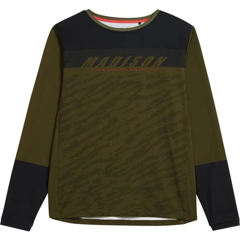 Madison Zenith Thermal Long Sleeve Men's Jersey - Dark Olive 4 Madison Zenith Thermal Long Sleeve Men's Jersey - Dark Olive - Image 2