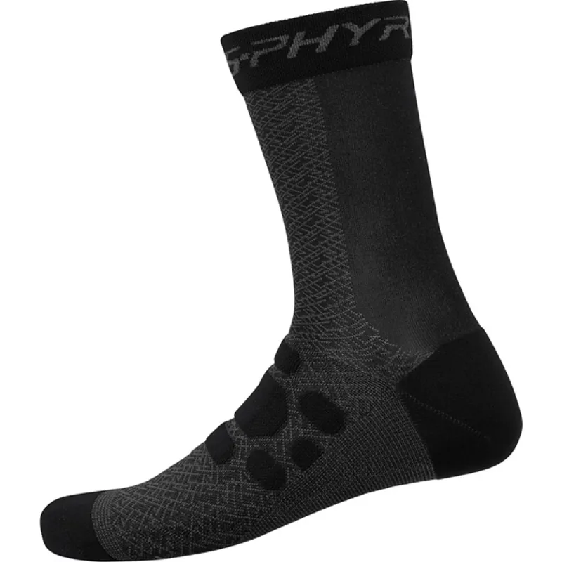Shimano S-Phyre Tall Socks - Black/Grey 8 Shimano S-Phyre Tall Socks - Black/Grey - Image 6