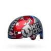 Bell Local BMX/Skate Helmet - Nitro Circus Gloss Silver/Blue/Red -Castelli Store bell local bmx skate helmet nitro circus gloss silver blue red front left 1
