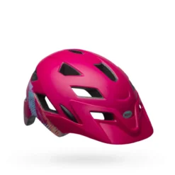 Bell Sidetrack Child Helmet - 47-54cm - Gnarly Matte Berry -Castelli Store bell sidetrack child bike helmet gnarly matte berry front right