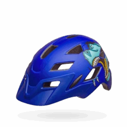 Bell Sidetrack Child Helmet - 47-54cm - Wavy Checks/Retina Sear -Castelli Store bell sidetrack child bike helmet t rex matte blue front left