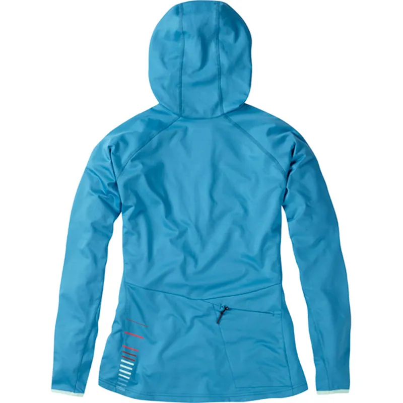 Madison Zena Womens Long Sleeve Hooded Top - Caribbean Blue 4 Madison Zena Womens Long Sleeve Hooded Top - Caribbean Blue - Image 2