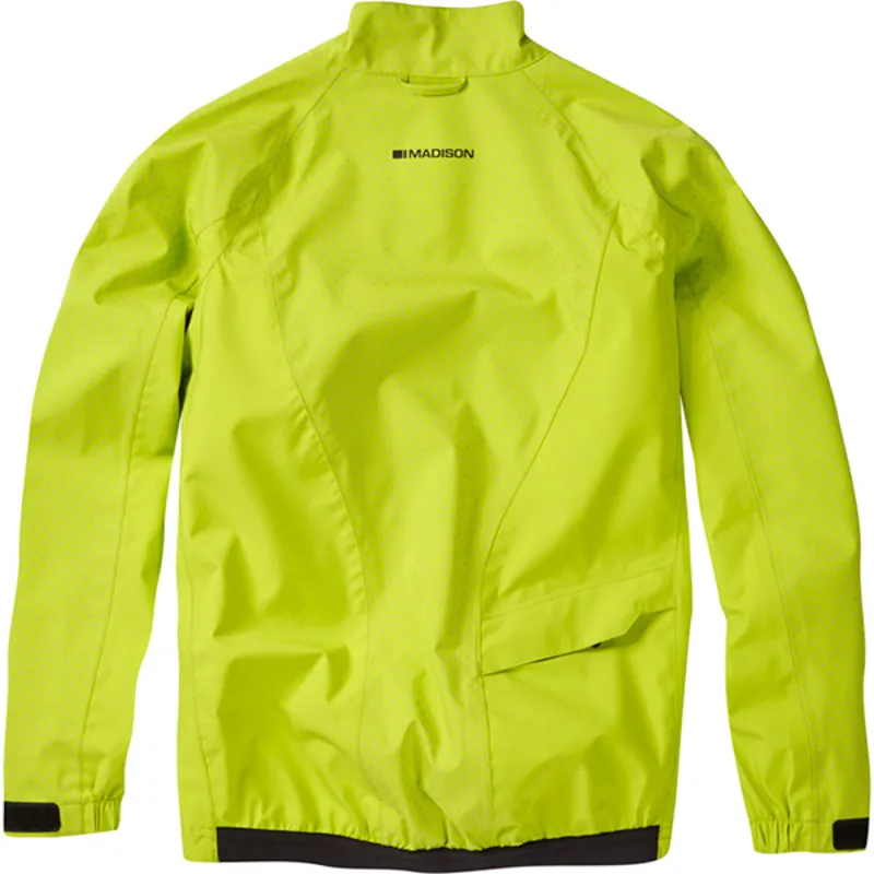 Madison Sportive Hi-Viz Youth Waterproof Jacket - Lime Green 7 Madison Sportive Hi-Viz Youth Waterproof Jacket - Lime Green - Image 5