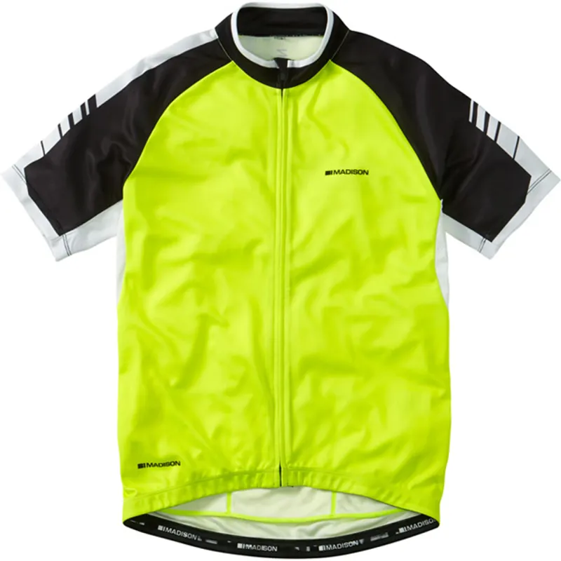 Madison Peloton Short Sleeve Jersey - Hi Viz Yellow 7 Madison Peloton Short Sleeve Jersey - Hi Viz Yellow - Image 5