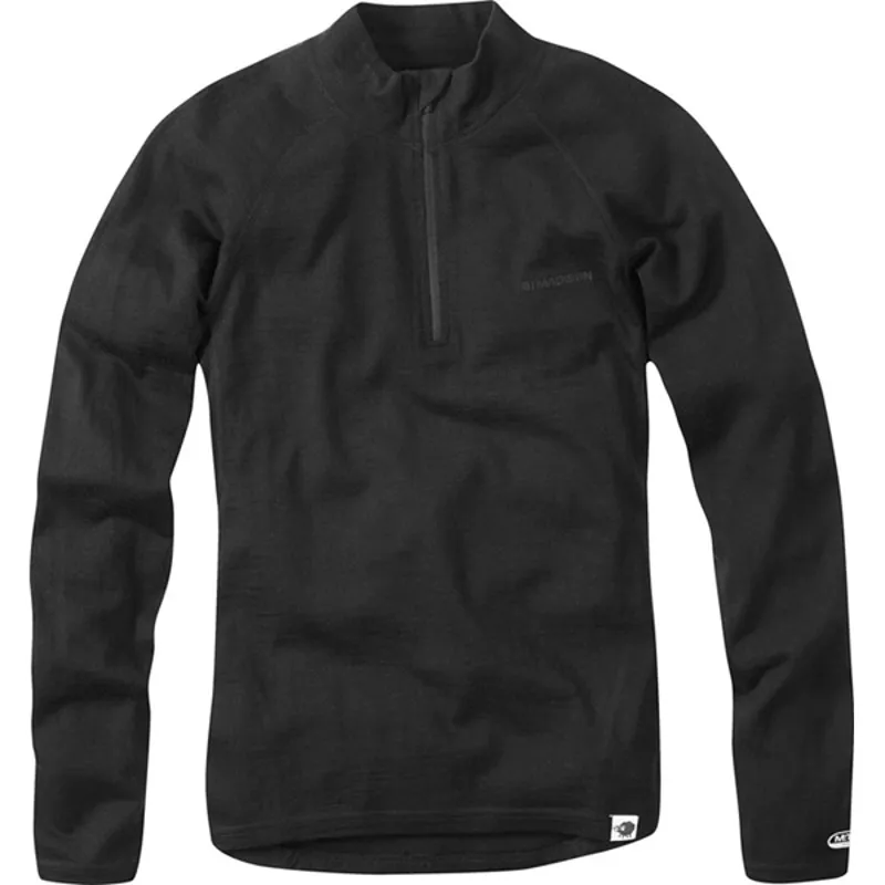 Madison Isoler Merino Womens Zip-neck Base Layer - Black 3 Madison Isoler Merino Womens Zip-neck Base Layer - Black
